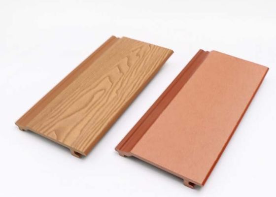 Material exterior múltiplo da decoração do painel de parede do HDPE 148x21mm WPC das cores