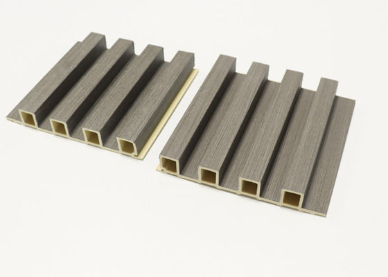 Painel de parede acanelado interior composto plástico de madeira do painel de parede WPC de WPC