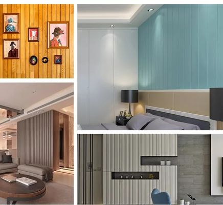 painel de parede de WPC para decoração de parede interior fácil instalação e manutenção gratuito