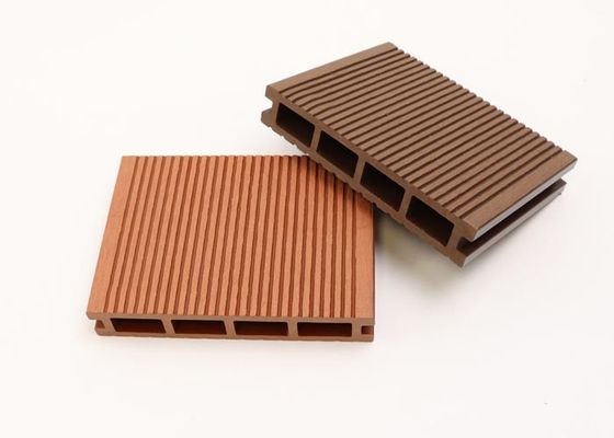 Composto exterior impermeável da grão à prova de fogo da madeira do Decking do assoalho de WPC