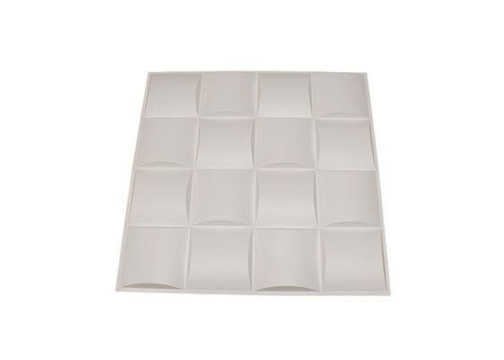 casa decorativa Diamond Gold Wall Panel do PVC dos painéis de parede 3D de 500x500mm