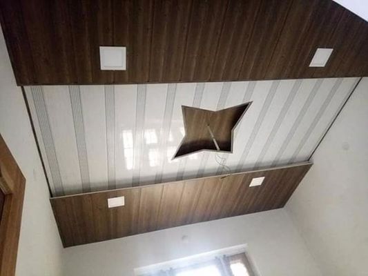 Material de construção decorativo interior do banheiro da casa da parede de alto brilho do painel do PVC do teto