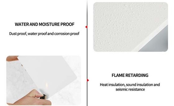 Placas de formulários de pouco peso do PVC do painel de muro de cimento 1.22x2.44m colorido