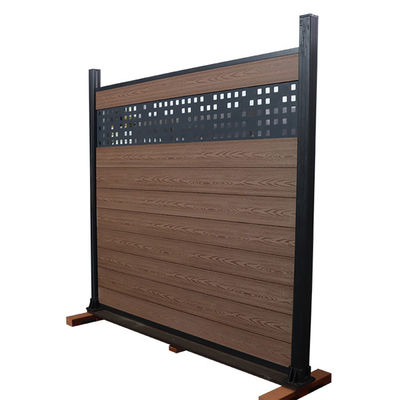 cerca Panels Embossed Co de 1.8m x de 1.8m Wpc - placas exteriores da casa da extrusão