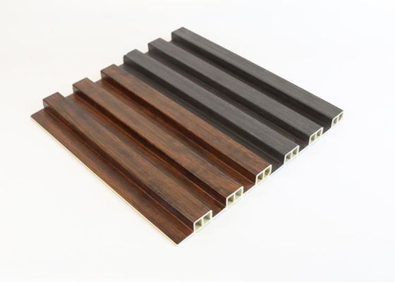 Textura de madeira interior 160 * 24 * 2900 do painel de parede de Wpc da fibra de bambu