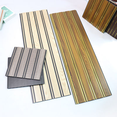 Painel de teto de PVC em relevo 3D para decoração de parede Painel de parede moderno Superfície texturizada Revestimento de parede de PVC Fácil de limpar