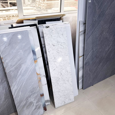 Moderno padrão 3D painel de parede do chuveiro PVC à prova de fogo