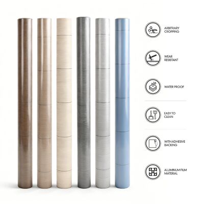 Adesivo de rolo de piso vinílico de PVC removível de 0,7 mm com forte adesivo