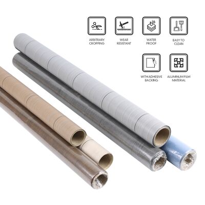 Fácil de instalar e remover. Decalque de chão de baixa manutenção. Resiste à água, desbotamento e desgaste diário para uma beleza duradoura.