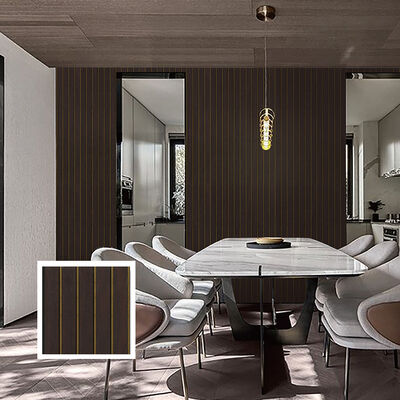 Painel de parede de teto canelado em PVC, resistente à umidade e fácil de instalar, para decoração de parede de teto de interiores modernos