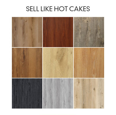 Solução de piso em SPC de formaldeído E0 com matéria-prima de calcário, durabilidade superior, para aplicações comerciais e residenciais