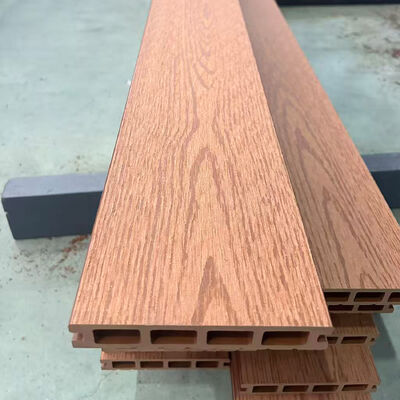 Sistema externo de painéis de parede de WPC Composto de plástico de madeira à prova d'água para revestimento de parede exterior