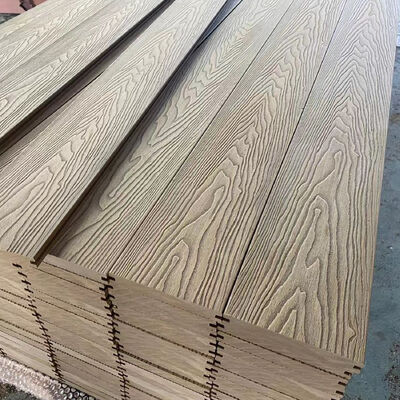 Sistema externo de painéis de parede de WPC Composto de plástico de madeira à prova d'água para revestimento de parede exterior