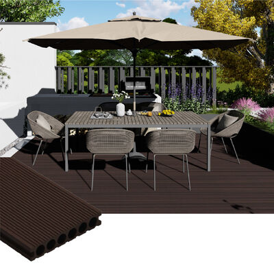 Textura personalizada Decking de WPC para o exterior.