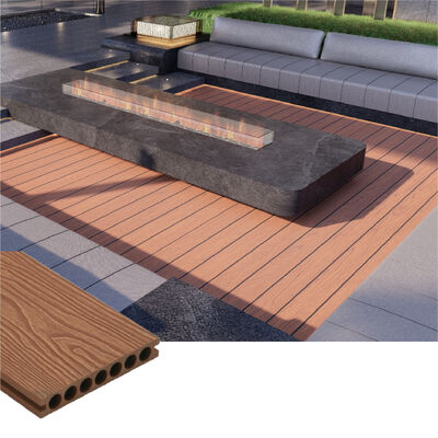 Premium Outdoor WPC Composite Decking ∙ Solid Waterproof Wood Plastic Flooring com acabamento moderno