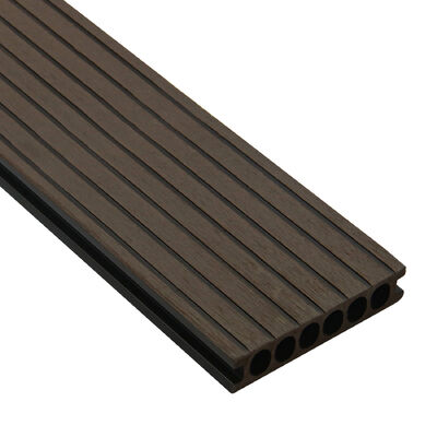 Decking de WPC composto exterior oco.