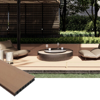 Outdoor Waterproof WPC Decking Boards para piscinas e projetos paisagísticos com resistência a intempéries