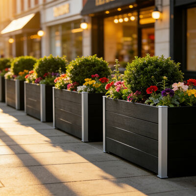 Caixinha de plantação de cama de jardim grande para jardim de ervas vegetais ao ar livre