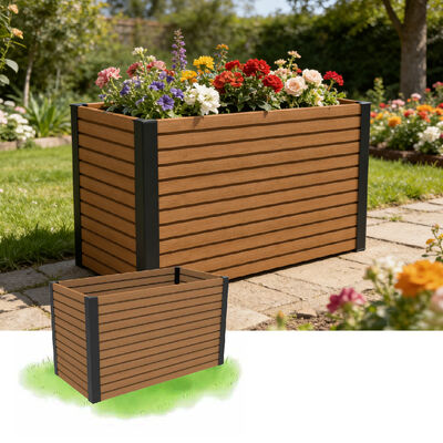 Canteiro Elevado para Jardim ao Ar Livre com Material Ecológico à Prova d'Água e Retardante de Fogo para Plantio no Quintal