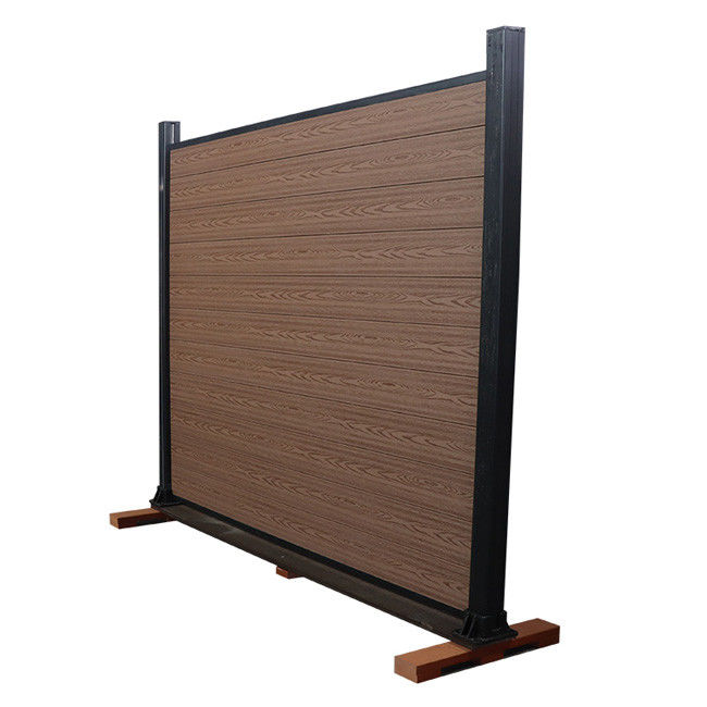 Vinil composto 1.8m decorativo x 1.8m de Panels Plastic Wood da cerca exterior da privacidade de Wpc não
