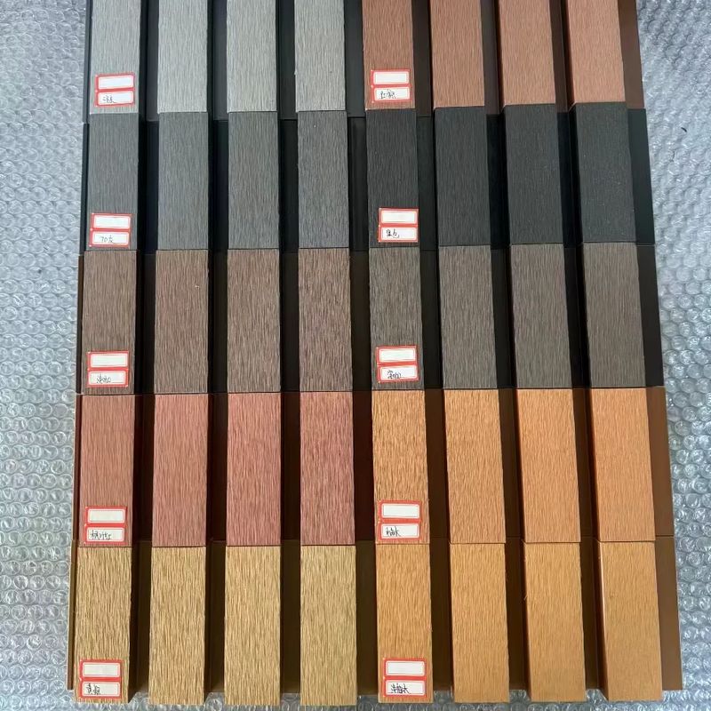 Madeira natural textura de grãos externo Wpc painel de parede madeira de rosa Maple vermelho Teca marrom