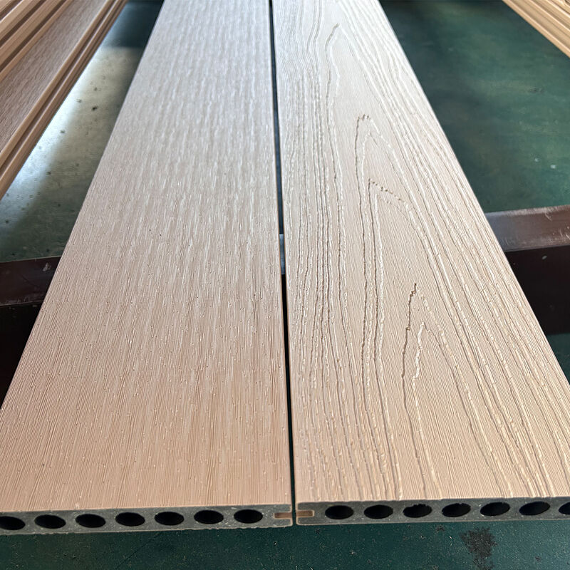 Sistema externo de painéis de parede de WPC Composto de plástico de madeira à prova d'água para revestimento de parede exterior