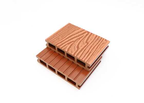 Assoalho composto de gravação de madeira da plataforma do Decking da textura WPC do assoalho 3D impermeável