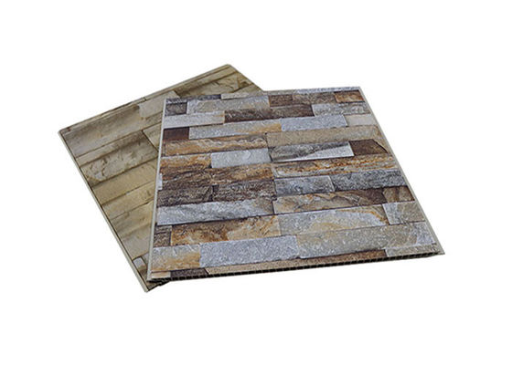 Painéis de parede laminados do PVC de 400x9mm 600x9mm para a decoração da parede interior