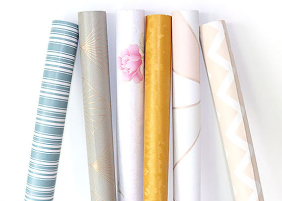 A etiqueta vantajosa do papel de parede do PVC do papel de contato do vinil do PVC da casca rola o mármore imprimível
