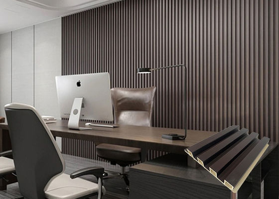 Revestimento plástico de madeira da parede da cavidade luxuosa do painel de parede de WPC para a decoração da casa