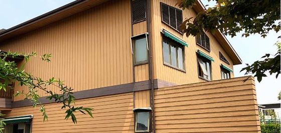 Revestimento exterior da parede do painel de parede 219mmx26mm da decoração exterior WPC da parede