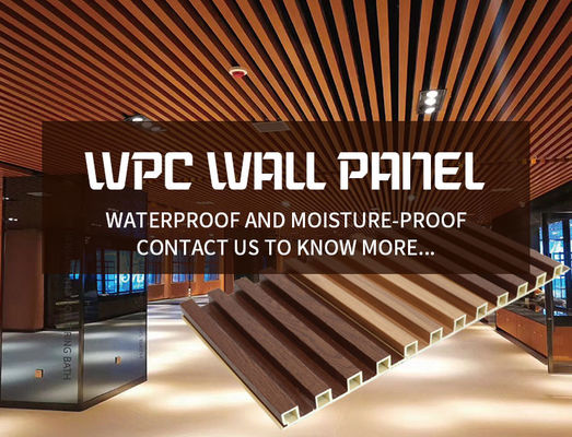 Da madeira decorativa interna do painel de parede de Wpc da decoração da parede interior composto plástico