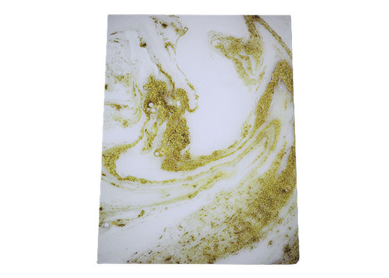 Folha UV do mármore lustroso alto do PVC do painel de parede do PVC de 1220x2440mm 3mm