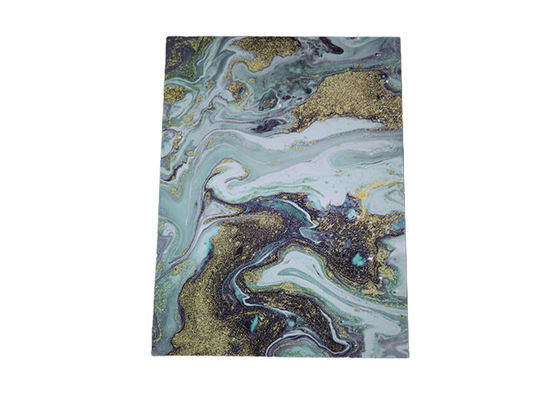 Folha UV do mármore lustroso alto do PVC do painel de parede do PVC de 1220x2440mm 3mm
