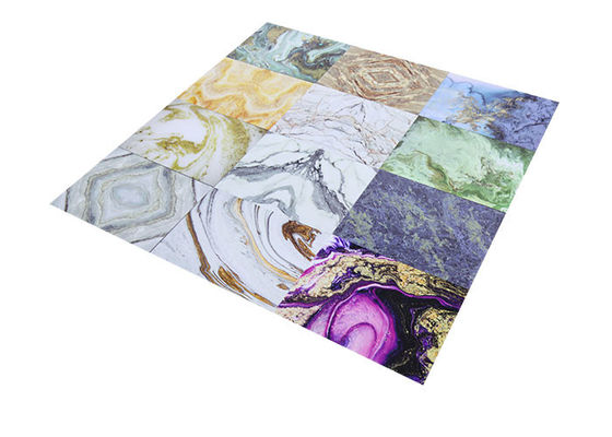 folha 3D do mármore do PVC de 1220x2440mmx3mm que imprime o painel UV decorativo