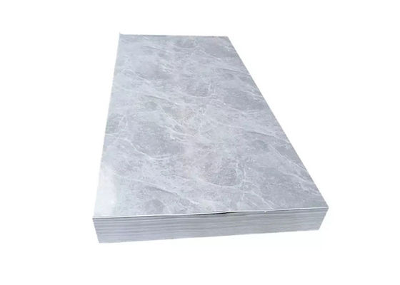 Folha plástica de mármore UV impermeável 1220x2800mm do PVC de Decotion da parede interior