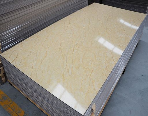 Folha de mármore UV decorativa interior alternativa de mármore 1220x2800x3mm do PVC