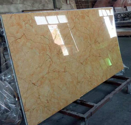 Folha de mármore UV decorativa interior alternativa de mármore 1220x2800x3mm do PVC