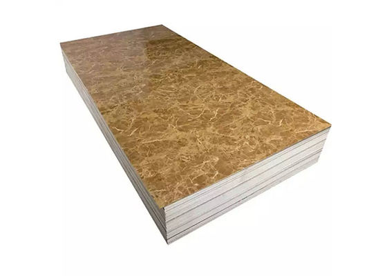 folha de mármore UV do PVC 4x8 de 3mm para a decoração interna da parede