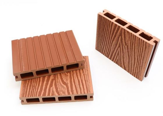 3D gravou o Decking exterior de bloqueio composto do revestimento das telhas WPC