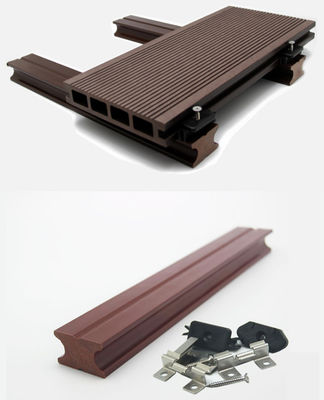 Não revestimento projetado da madeira de carvalho do deslizamento WPC Decking exterior impermeável