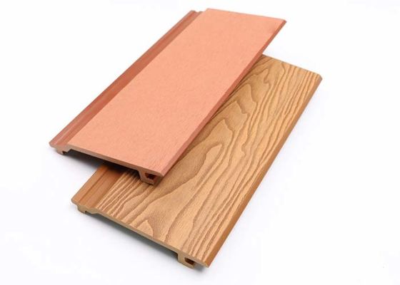 Painéis de parede compostos plásticos de madeira exteriores do exterior do revestimento da decoração do painel de parede 26mm