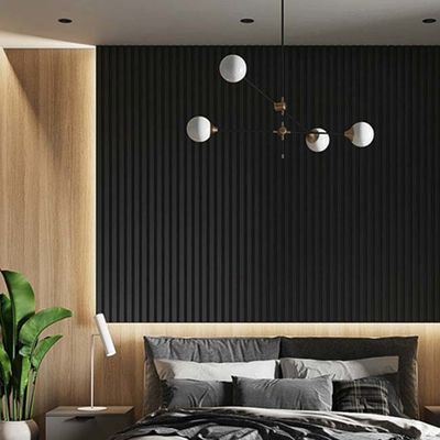 Os painéis de parede decorativos interiores de WPC fáceis instalam o escritório do hotel do projeto moderno