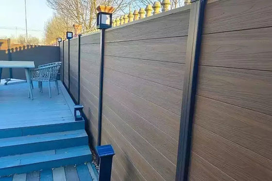Painel impermeável da parede WPC do PVC do jardim para a anti decoração exterior Eco do deslizamento amigável