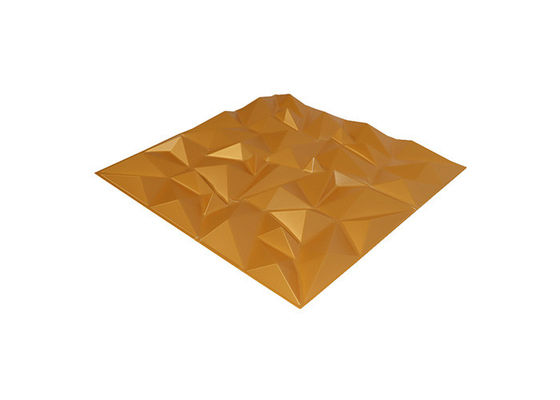Ouro de brilho decorativo interior impermeável Diamond Design dos painéis de parede 3D 1mm do PVC