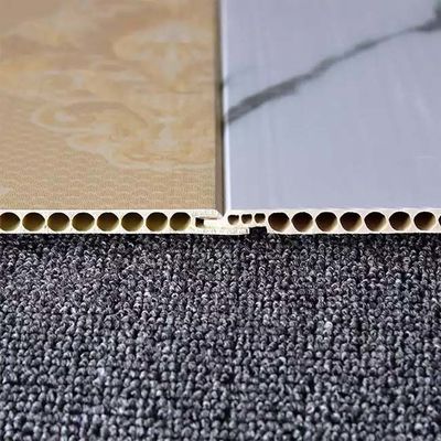 Espessura projeto interior do tijolo dos painéis de parede do PVC da laminação de 4.5mm - de 15mm