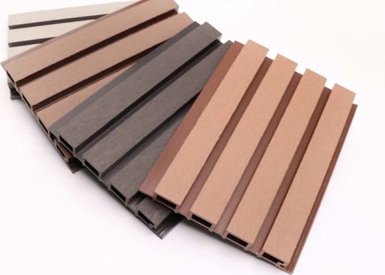 Material exterior da decoração do revestimento múltiplo da parede do HDPE 219x26mm WPC das cores