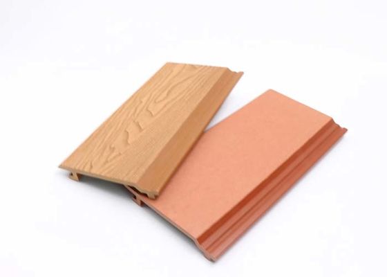 Material exterior múltiplo da decoração do painel de parede do HDPE 148x21mm WPC das cores