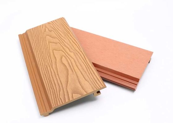 Material exterior múltiplo da decoração do painel de parede do HDPE 148x21mm WPC das cores