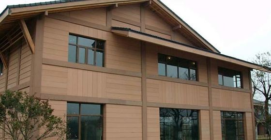 Material exterior múltiplo da decoração do painel de parede do HDPE 148x21mm WPC das cores